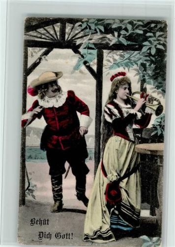 1906 Behüt Dich Gott AK