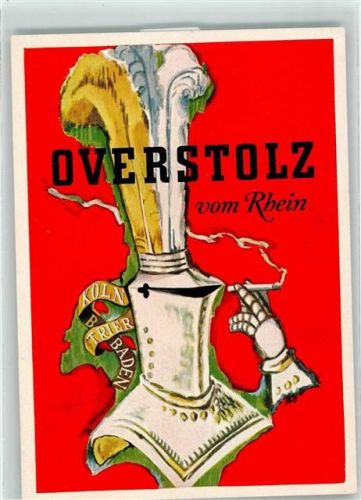 Schöneberg 1957 Overstolz vom Rhein Ritterrüstung Jubiläums-Briefmarken-Ausstellung Phila 1947 eV