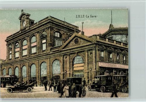 Lille La Gare, gute Erhaltung AK
