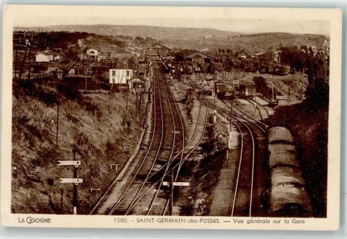 Saint-Germain-des-Fosses Blick zum Bahnhof
