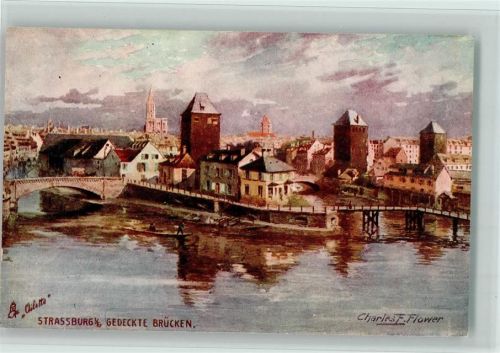 Strasbourg Serie Straßburg Nr. 676 AK - Gedeckte Brücken
