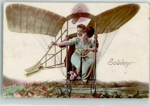 1913 Fliegende Menschen Fantasie Flugzeug