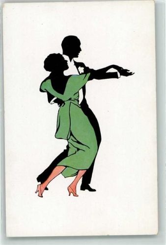 Silhouetten Twostep Serie 1318-1 Verlag A. Rehn AK