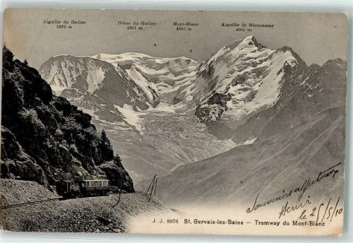 Saint-Gervais-les-Bains 1910 Tramway du Bont Blanc