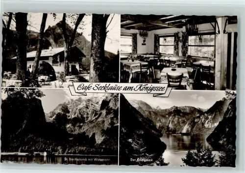 Königssee Café Seeklause am Köngsee St Bartholom Watzmann