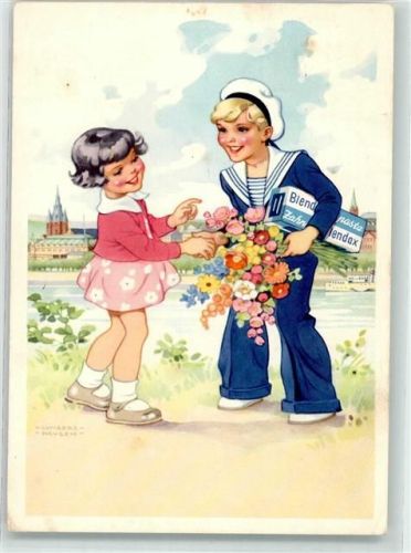 1952 Blendax Zahnpasta Kind im Matrosenanzug