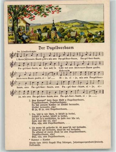 Der Vugelbeerbaam - Verlag Neubert Serie 166 Nr. 8983 AK gute Erhaltung