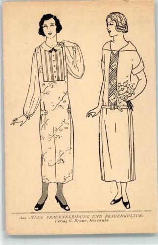 1935 Frauenkleidung und Frauenkultur Verlag Braun Karlsruhe Art Deco