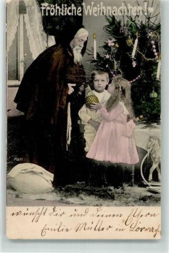 1905 Spielzeug geschmückter Tannenbaum Kinder Schaukelpferd