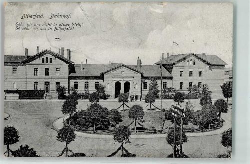 Bitterfeld 1918 Bahnhof