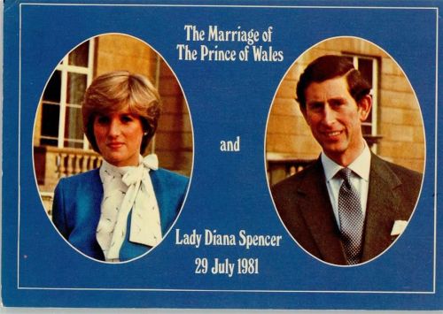 The Marriage of Prince of Wales 1981 , sehr gute Erhaltung AK