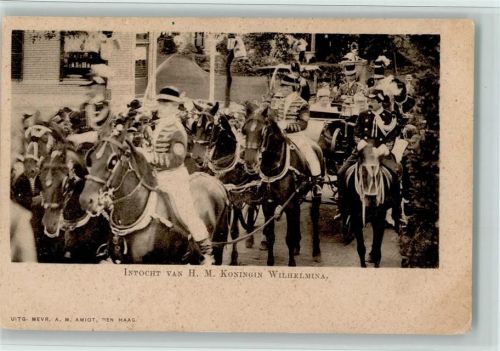 Intocht van H.M. Konigin Wilhelmina 1901 AK