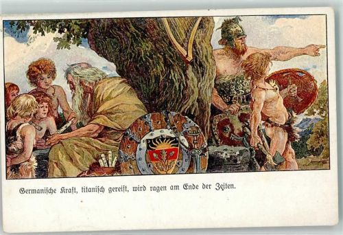 1910 Deutscher Schulverein Spruch Wappen