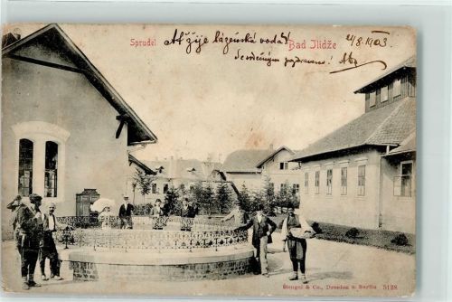 Sarajevo 1903 Sprudel der Schwefelquelle in Ilidze