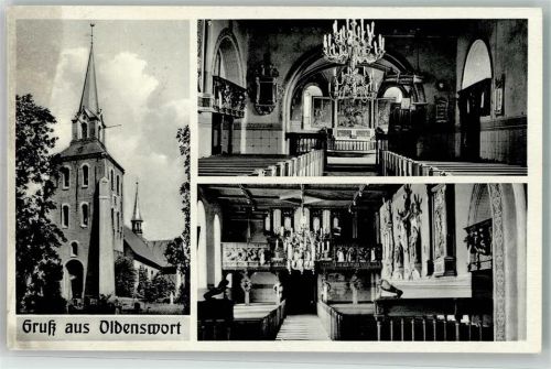 Oldenswort 1954 Kirche Kirchenorgel