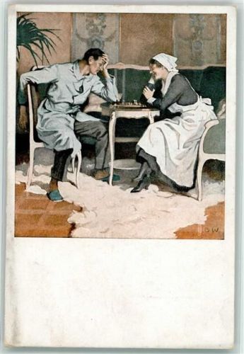 1917 sign. Wennerberg Kriegspostkarte Nr. 22 Krankenschwester