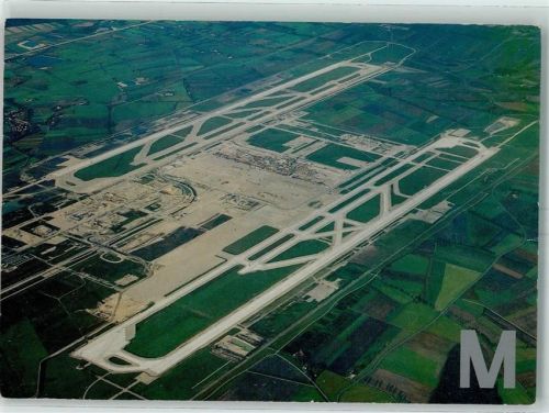 München 1988 Fliegeraufnahme Bertram Luftbild des Baugeländes AK