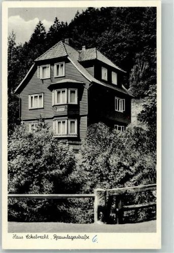 Wolfenbüttel Pension Eckelbrecht Braunlagerstrasse Ort lt. Verlag