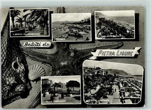 Pietra Ligure I palmizi del Lungomare Spiagga Nuove Costruzioni