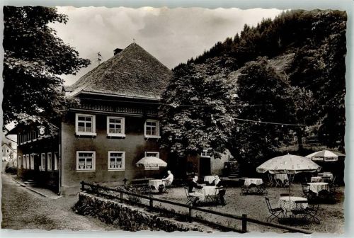 Aftersteg Gasthaus zum Engel Foto AK Ort handschriftlich