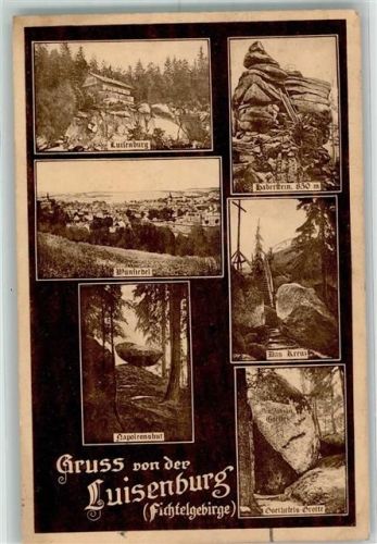 Wunsiedel 1930 Gasthaus Gipfelkreuz Luisenburg