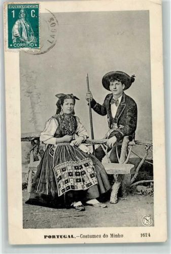 Lagos 1913 Tracht Ort lt. Stempel