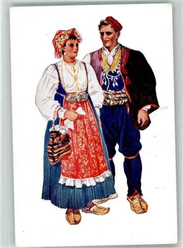Tracht Podgora Dalmatien sign. Vladimir Kirin