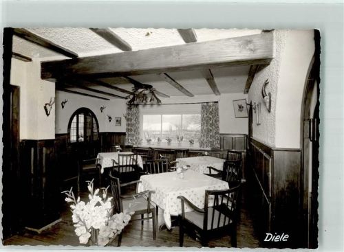 87448 W8963 Niedersonthofen FOTO KEINE AK Gasthaus Haus Hubertus Gaststube Ort handschriftlich