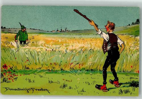 1905 sign. Donadini Jr. Humor