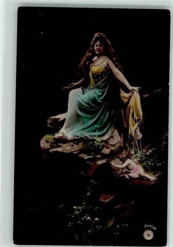 1906 Verlag NPG Serie 344-10 Jugendstil Elfe Frauenschönheit