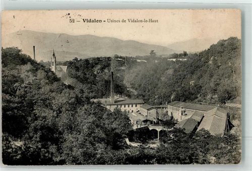 Laveyron 1908 Usines de Vidalon le Haut Ardeche