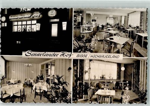 59939 W5787 Bigge Foto AK Gasthaus Sauerländer Hof