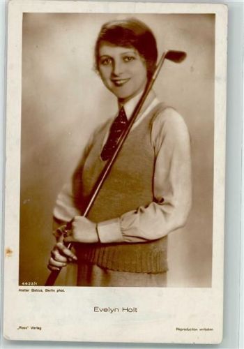Evelyn Holt Schauspieler mit einem Golfschläger Ross Verlag 4422/1