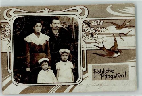 1905 Familienfoto Schwalbe Pfingsten