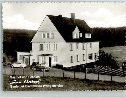 57339 W5927 Benfe Foto AK Gasthaus Pension Zum Ederkopf