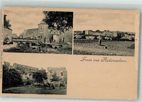 57570 Rodemack Gebrauchsspuren Burg Fahrrad Randschäden