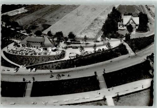 59846 W5768 Sundern Sauerland FOTO KEINE AK Fliegeraufnahme Gasthaus Ort handschriftlich