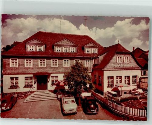 Siedlinghausen Hotel Schniederjost VW Käfer Oldtimer Ort handschriftlich