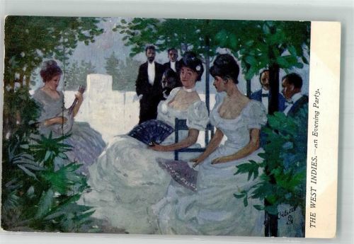 The West Indies Series II Oilette 7048 , An Evening Party Glamour