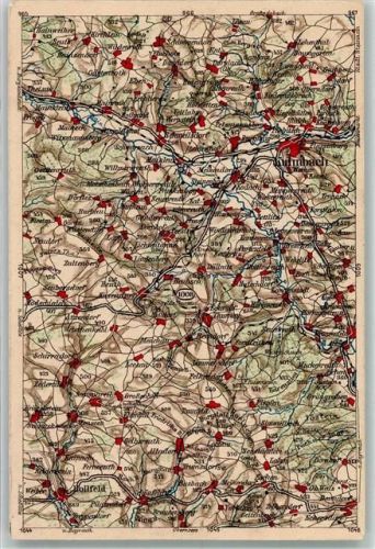 Kulmbach Landkarte der Gegend um Kulmbach Wona-Karte 1008