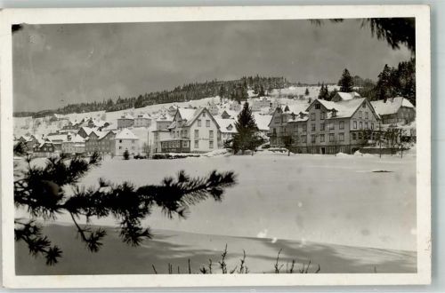 Schonach 1949 Winter Ort handschriftlich