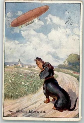 Humor unerreichbare Leberwurst Luftschiff Gebrüder Kohn B.K.W.I.