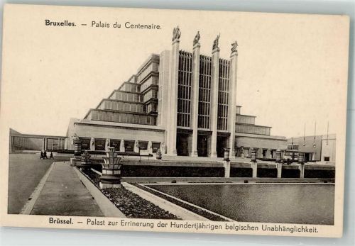 Brüssel Weltausstellung 1935 Art Deco Architektur Palast zur Erinnerung der 100jähr. Unabhängigkeit Politik