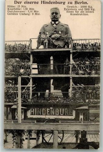 Berlin Mitte 1916 Nagelung Der eiserne Hindenburg WK I