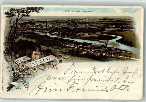 Metz 1904 Lithographie
