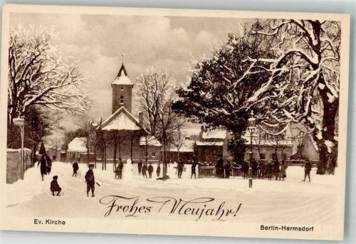 Hermsdorf Ev. Kirche Winter Neujahr