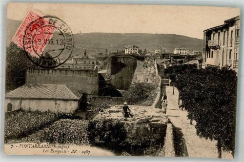 Fuenterrabia 1913 Les Remparts Marke bildseitig