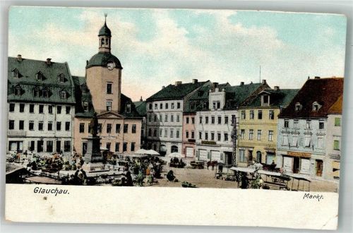 Glauchau Marktszene