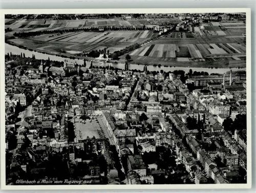 Offenbach 1938 Fliegeraufnahme der Innenstadt