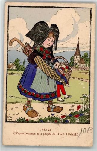 Gretel Elsass Tracht Onkel Hansi`s Puppe P. J. Callais et Cie No. 30